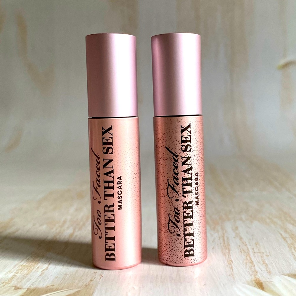 2x Too Faced Better Than Sex Mini Masacara, 3.9g/ 0.13 fl oz, Brand New